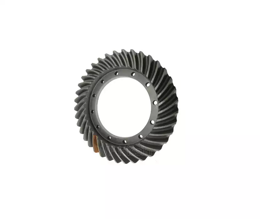 Front axle driven spiral bevel gear